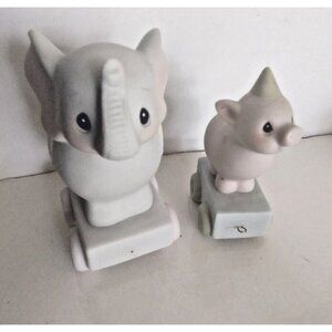 Two Vintage Precious Moments Birthday Theme Figurines 1985